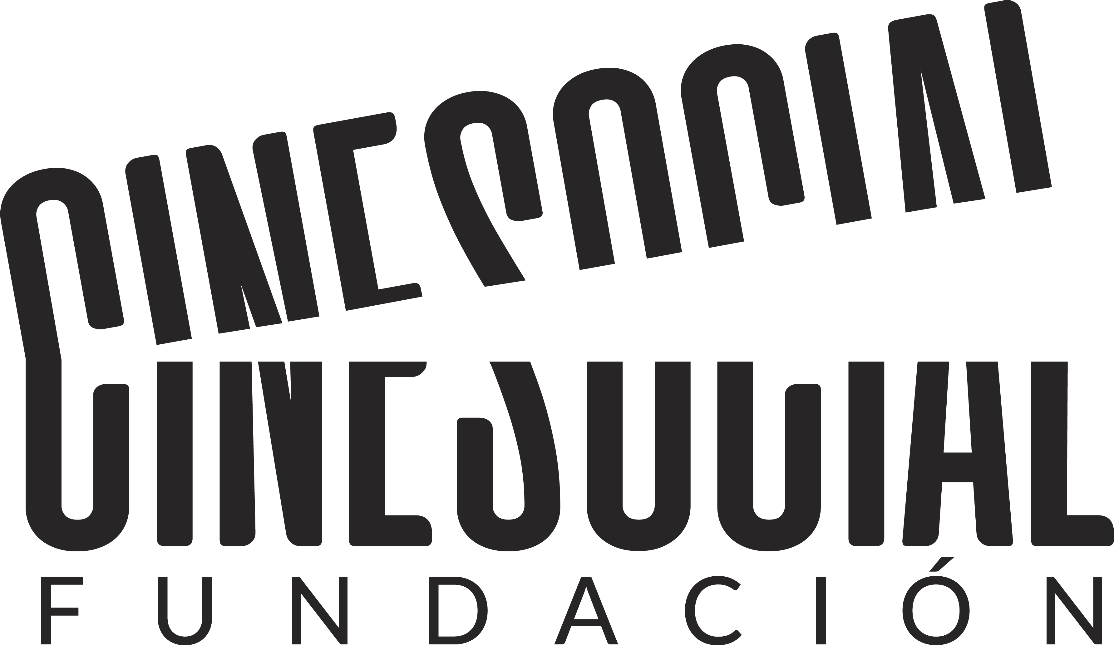 Logo institucional de Fundación Cine Social sin aniversario